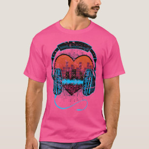 Camiseta Ekg Tonspur Dj Eletro House Fones de ouvido De Mús