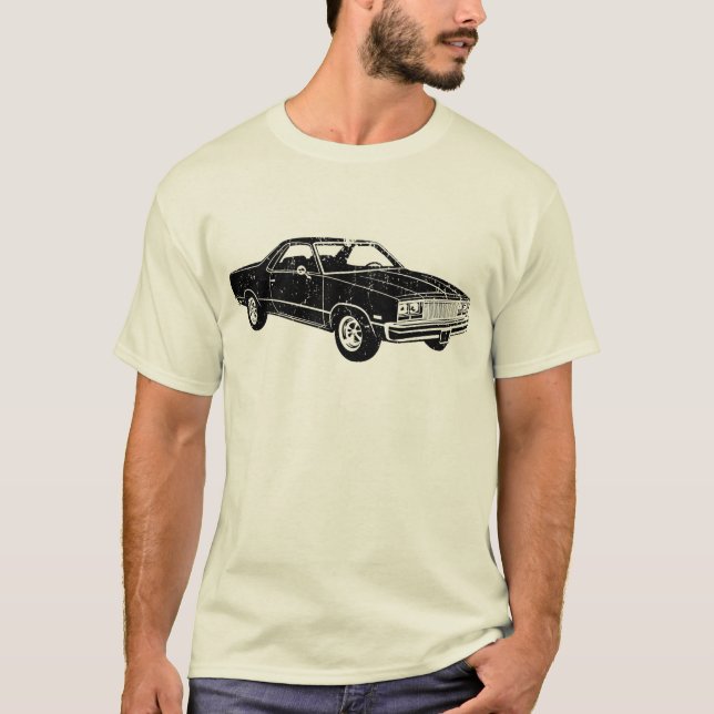 Camiseta EL 1977 de Chevrolet Camino (Frente)