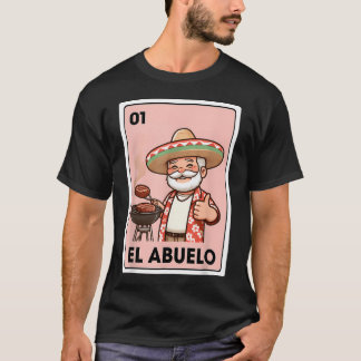 Camiseta El Abuelo Grilling Grandpa Bingo Mexicano