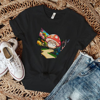 Camiseta El adorable hongo con lentes