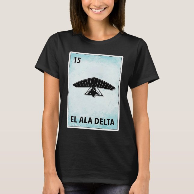 Camiseta El Ala Delta Mexican Hang Gliding Cards (Frente)