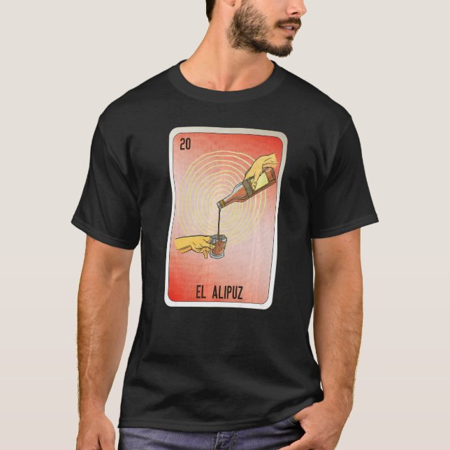 Camiseta El Alipuz Mexican Slang Lottery Bingo Cards   (Frente)