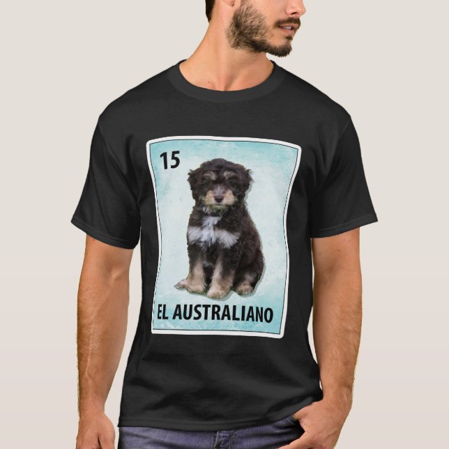 Camiseta El Australiano Mexican Aussiedoodle Cards (Frente)
