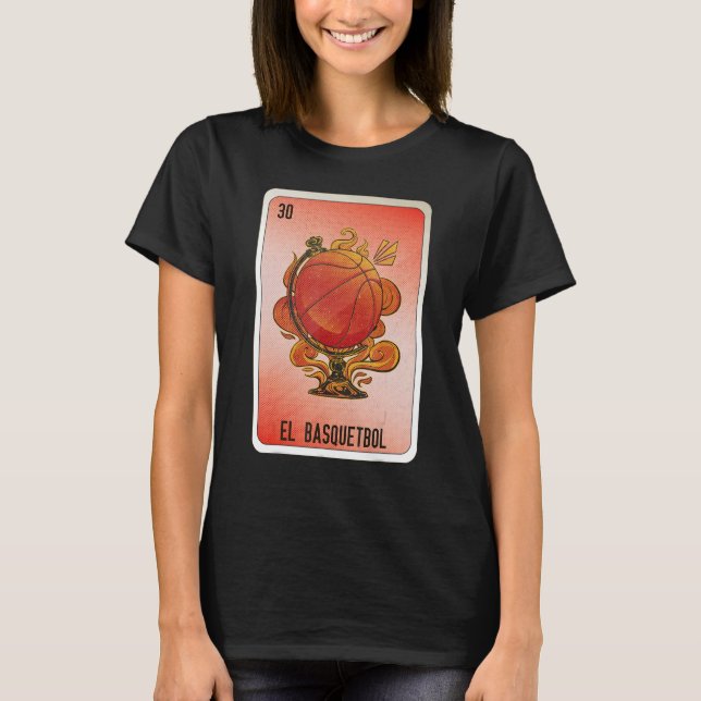 Camiseta El Basquetbol Mexican Slang Lottery Bingo Cards (Frente)