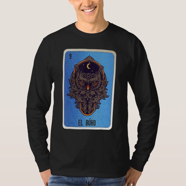 Camiseta El Buho Mexican Slang Lottery Bingo Cards (Frente)