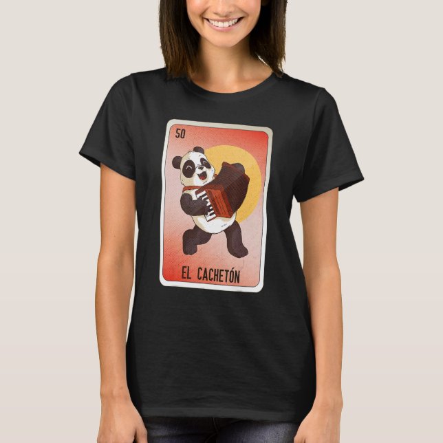 Camiseta El Cacheton Mexican Slang Lottery Bingo Cards (Frente)