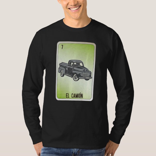 Camiseta El Camion Mexican Slang Lottery Bingo Cards (Frente)