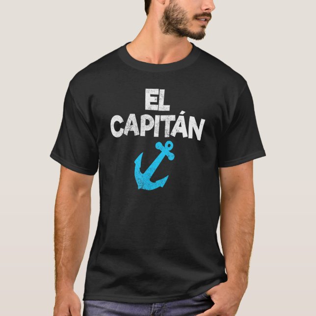 Camiseta El Capitan Capitão Anchor Boat & Sail (Frente)