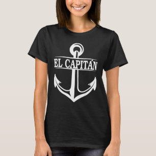 Camiseta El Capitan Capitão Anchor Navio Boat E Sail 2