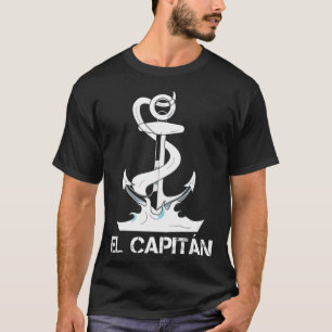 Camiseta El Capitan Capitão Captitán Boat Anchor Sai
