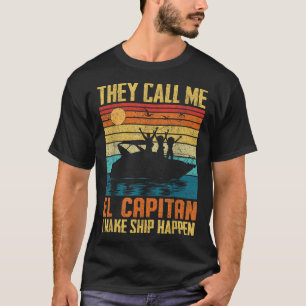 Camiseta El Capitan Capitão do Pontão Eu Faço o Navio Acont