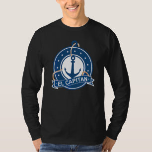 Camiseta El Capitan NBarco Náutico Náutico Náutico Navio Ná