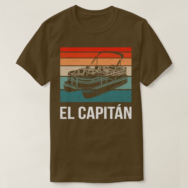 Camiseta El Capitan Pontoon Boat II (Frente do Design)