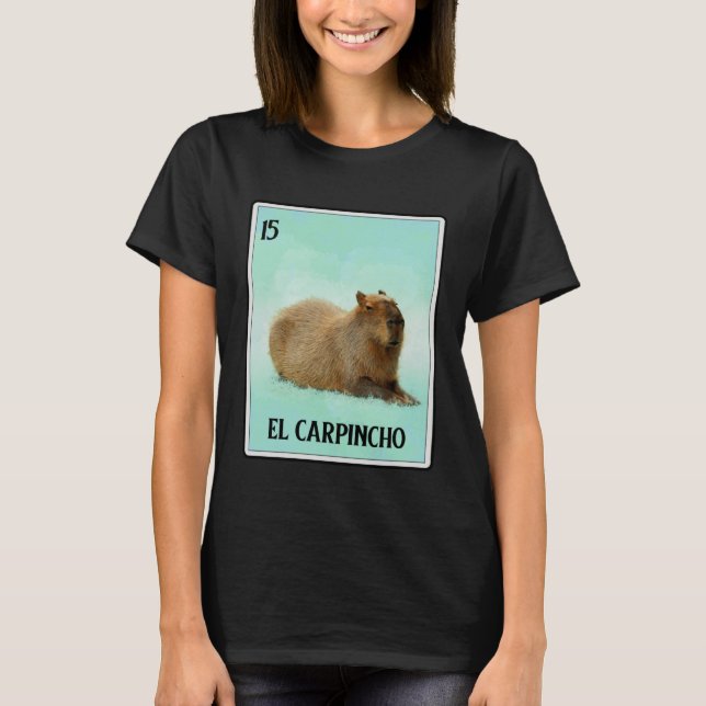 Camiseta El Carpincho Capybara Card  Capibara Animal  Humor (Frente)