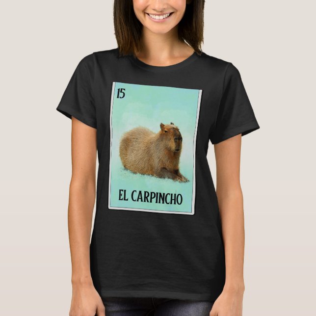 Camiseta El Carpincho Capybara Cartão Capibara Humor Animal (Frente)