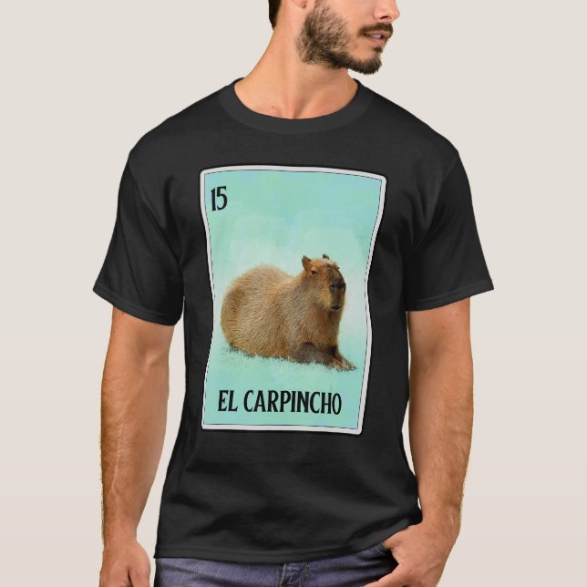 Camiseta El Carpincho Capybara Cartão Capibara Humor Animal (Frente)