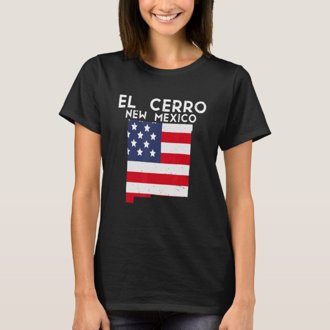 Camiseta El Cerro EUA Estado América Viagem Novo Novo Méxic (Frente)