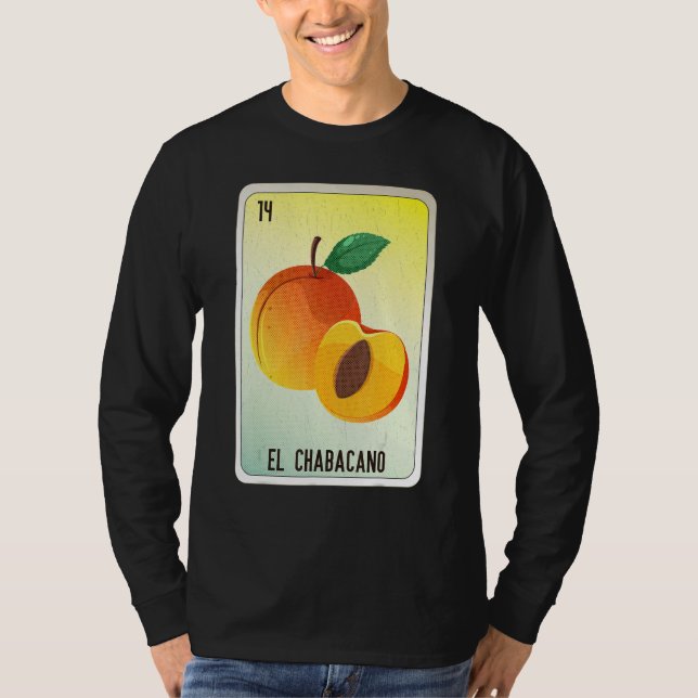 Camiseta El Chabacano Mexican Slang Lottery Bingo Cards (Frente)