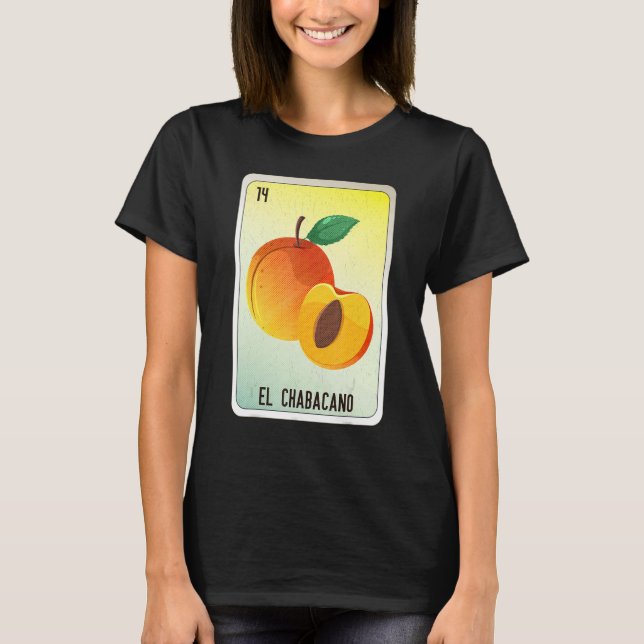 Camiseta El Chabacano Mexican Slang Lottery Bingo Cards (Frente)