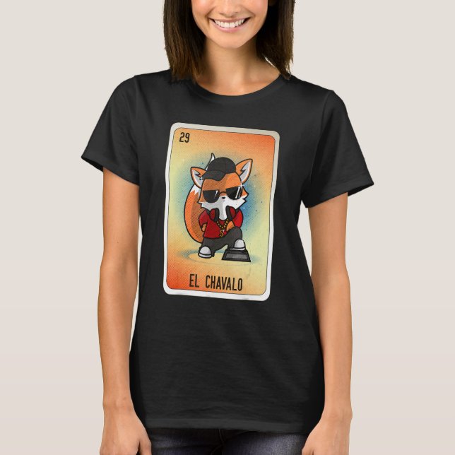 Camiseta EL Chavalo Mexican Slang Lottery Bingo Cards (Frente)