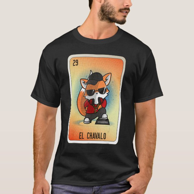 Camiseta EL Chavalo Mexican Slang Lottery Bingo Cards (Frente)