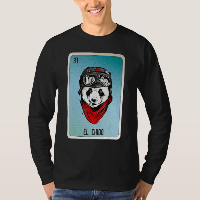 Camiseta El Chido Mexican Slang Lottery Bingo Cards (Frente)