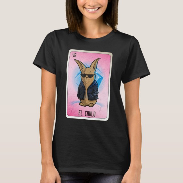 Camiseta El Chulo Mexican Slang Lottery Bingo Cards (Frente)
