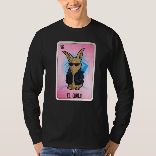 Camiseta El Chulo Mexican Slang Lottery Bingo Cards   (Frente)