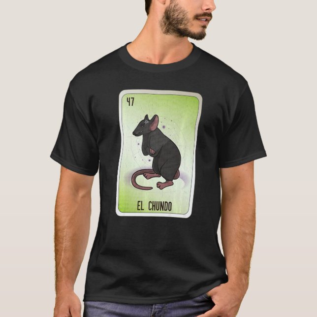 Camiseta El Chundo Mexican Slang Lottery Bingo Cards   (Frente)