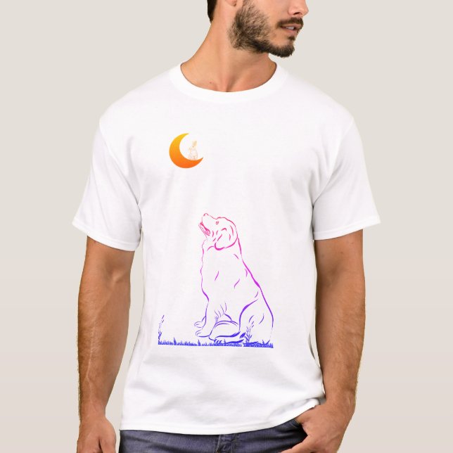 Camiseta El conejo en la luna (Frente)