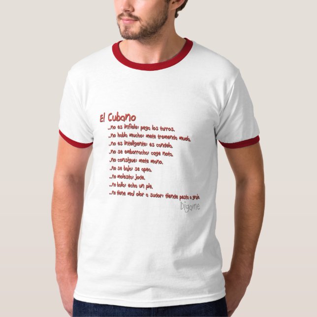 Camiseta EL Cubano (Frente)