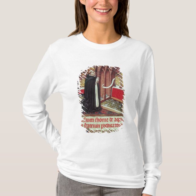 Camiseta EL de Aquinas'Libro de Horas de Alfonso (Frente)