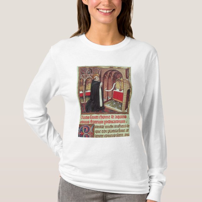 Camiseta EL de Aquinas'Libro de Horas de Alfonso (Frente)