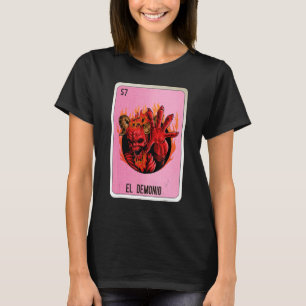 Camiseta El Demonio Mexicano Slang Lottery Bingo Cards