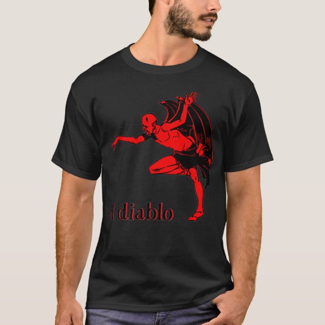 Camiseta El Diablo Devil Satan Demon spanish scary hallowee (Frente)