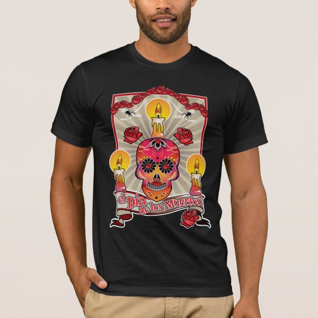 Camiseta EL Diâmetro De Los Muertos - dia do morto (Frente)