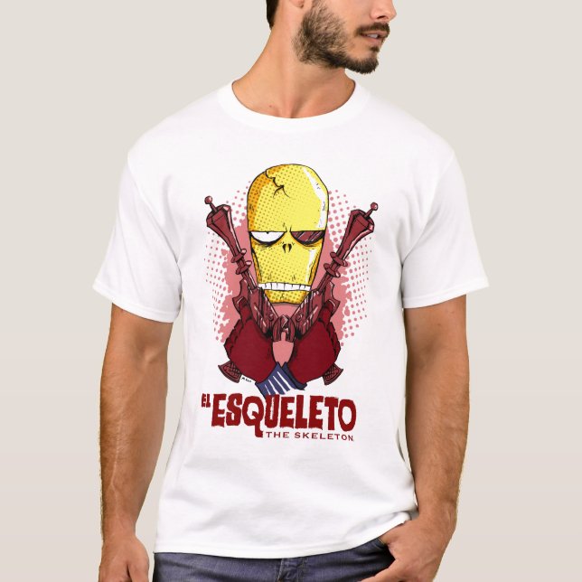 Camiseta EL Esqueleto: O t-shirt de esqueleto (Frente)