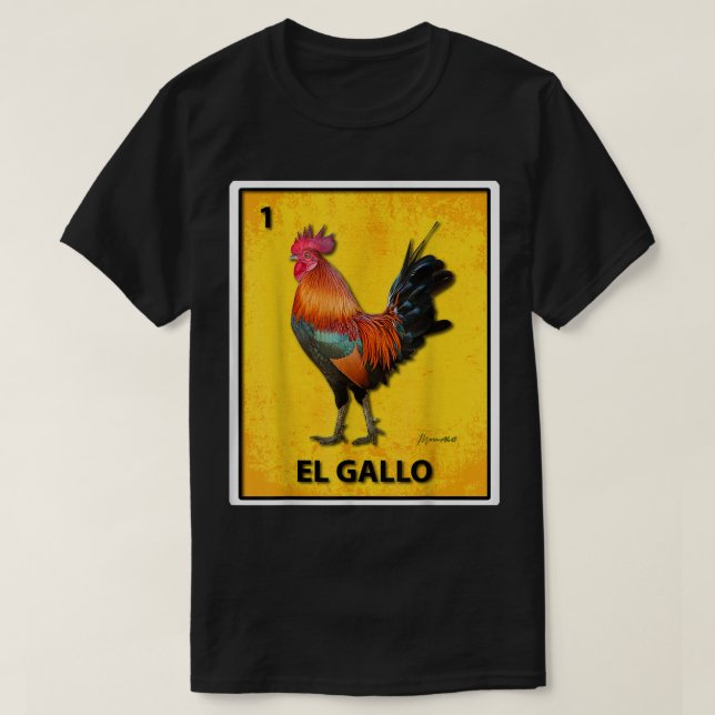CAMISETA EL GALLO COLORADO (Frente do Design)