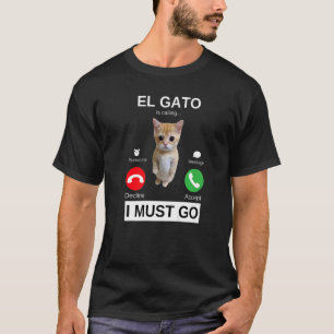 Camiseta El Gato chama "Sad Chorar Kitten Meme"
