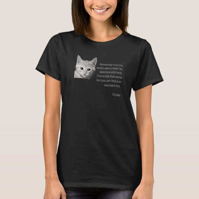 Camiseta El Gato Inspiring Quote Memória Gota (Frente)