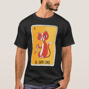 Camiseta El Gato Loco Mexicano Slang - Placas do Bingo da L
