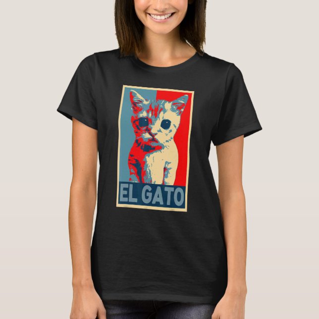 Camiseta El Gato Meme Sad Chorando Gatinho de Gato Memo ret (Frente)