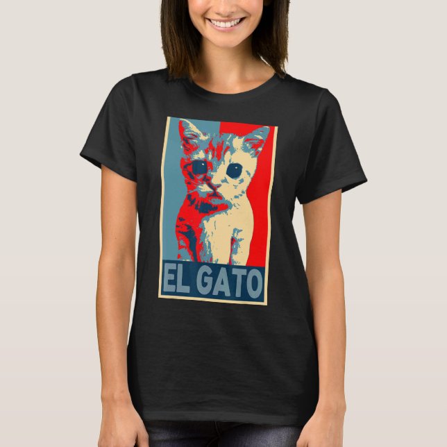 Camiseta El Gato Meme Sad Chorando Gatinho de Gato Memo ret (Frente)