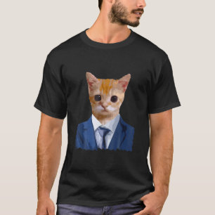 Camiseta El Gato Meming Vestindo Um Humor Triste E Triste