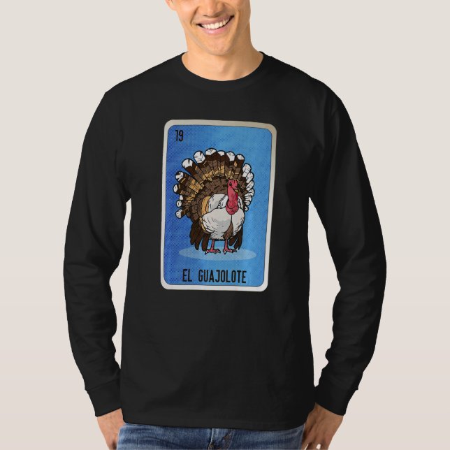 Camiseta El Guajolote Mexican Slang Lottery Bingo Cards (Frente)