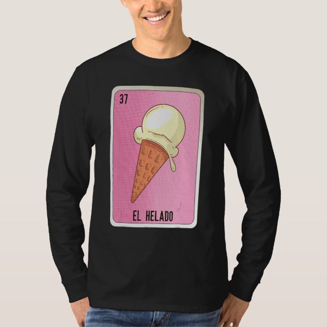 Camiseta El Helado Mexican Slang Lottery Bingo Cards (Frente)