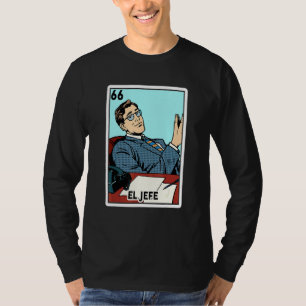Camiseta El Jefe Shirt Men Loteria Mexicana Do Los Muert