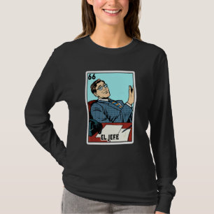 Camiseta El Jefe Shirt Men Loteria Mexicana Do Los Muert