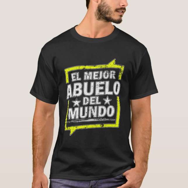 Camiseta El Mejor Abuelo Del Mundo Melhor Avô Gru (Frente)