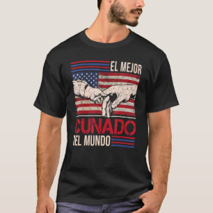 Camiseta El Mejor Cunado Del Mundo Men American Flag